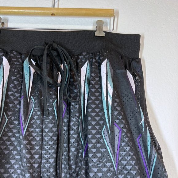 Basketball Shorts Savs Black Purple Athletic Streetwear 3XL - Picture 3 of 5